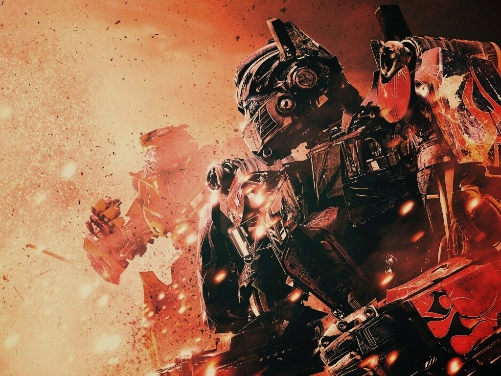 Оптимус Прайм и Бамблби обои