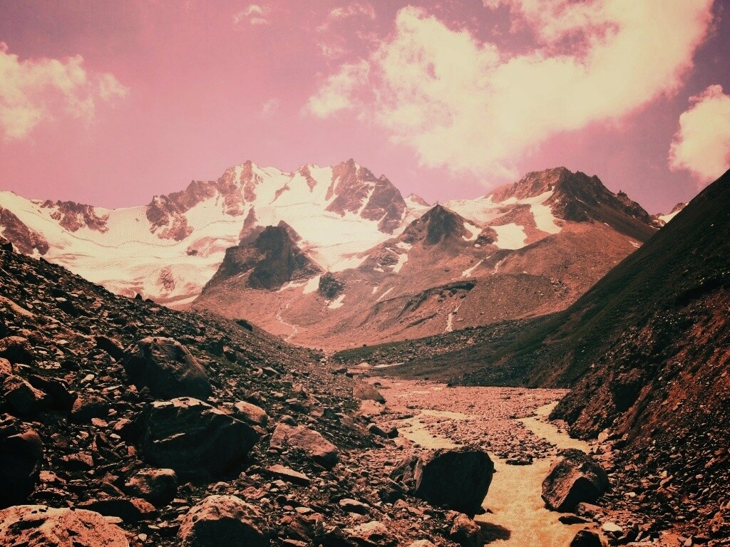 Горный пейзаж обои