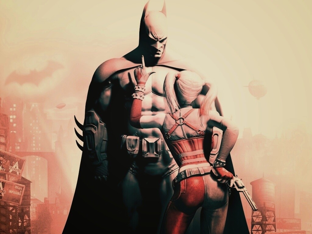Бэтман и Харли Куин обои