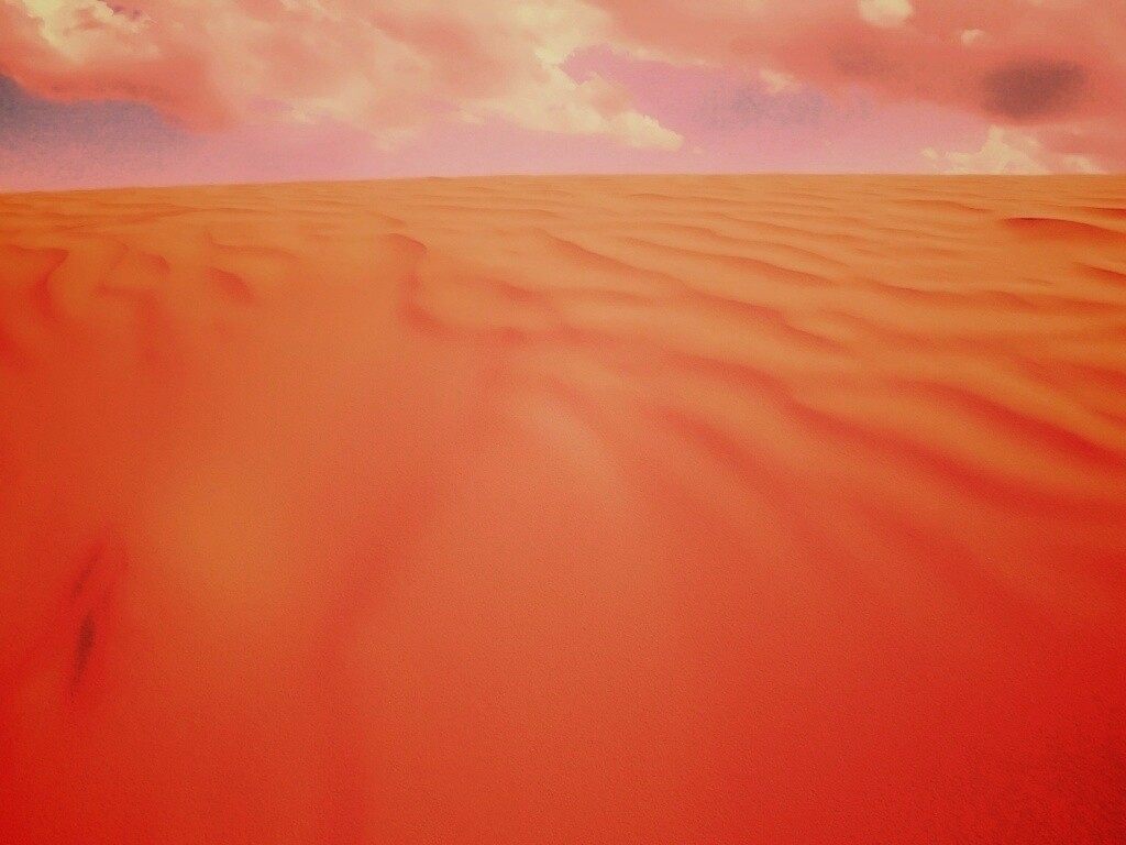 Оранжевые пески пустыни обои