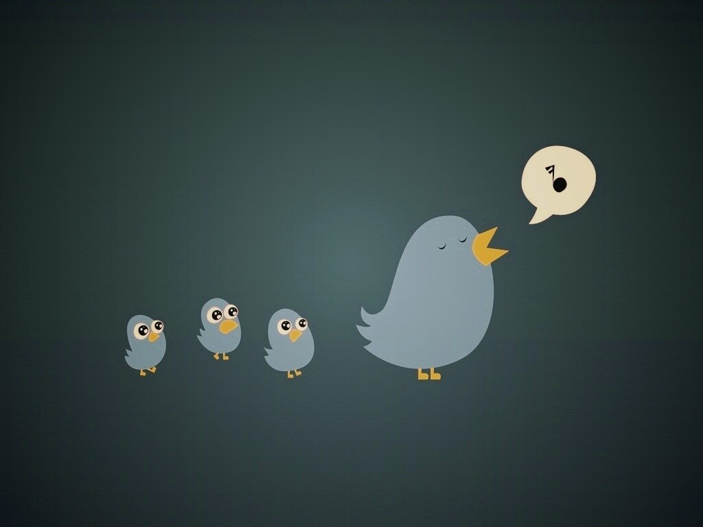 Поющая птица обои