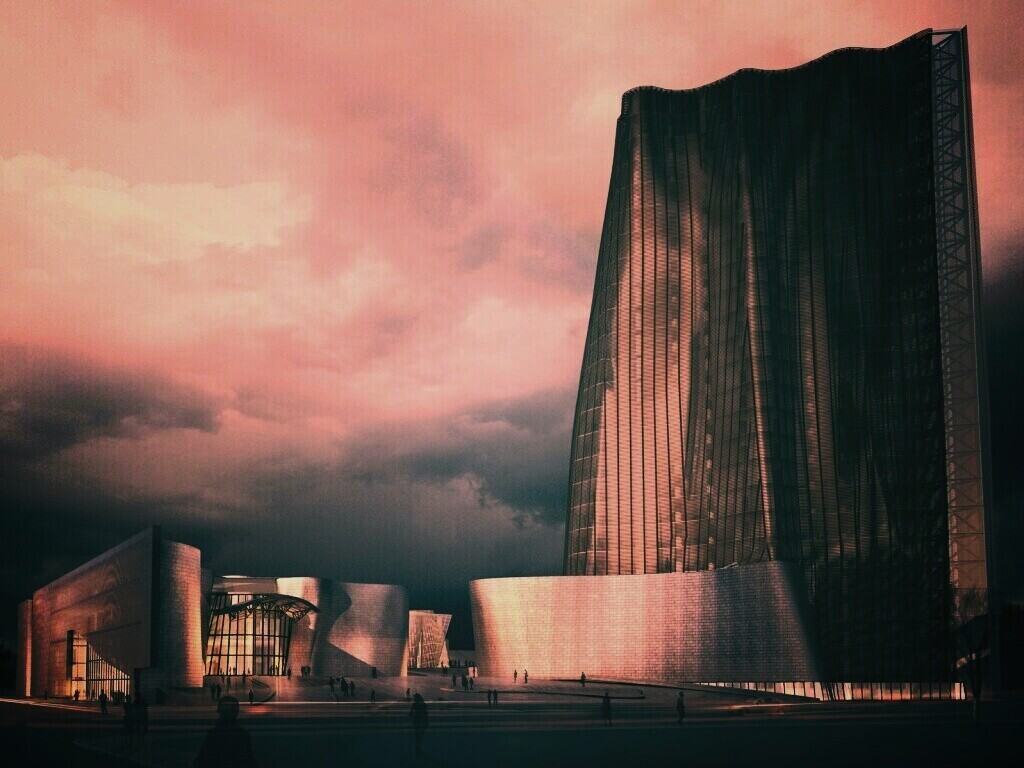 Здание обои