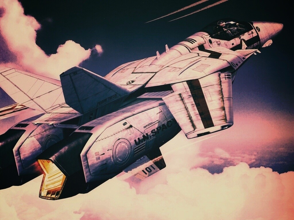 Реактивный самолёт будущего обои