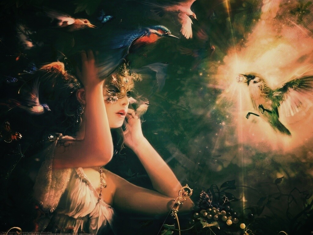 Птицы счастья обои