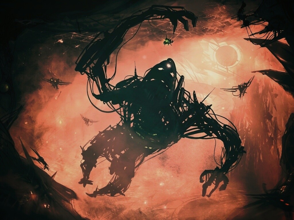 Подзёмный темный монстр обои