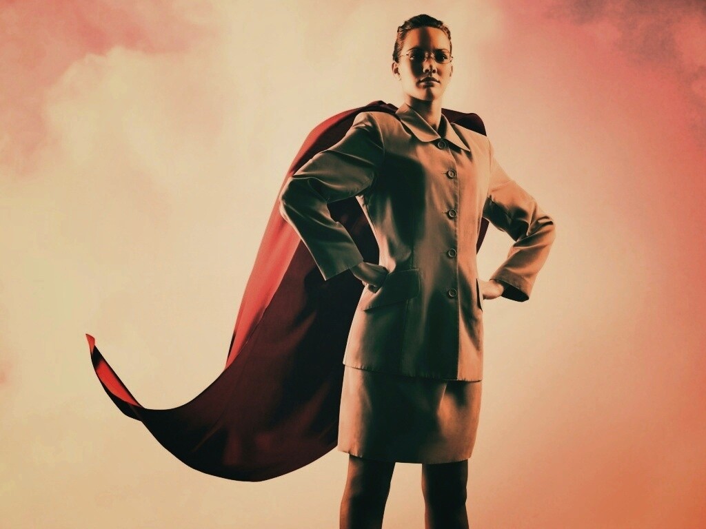 Офисный супергерой обои