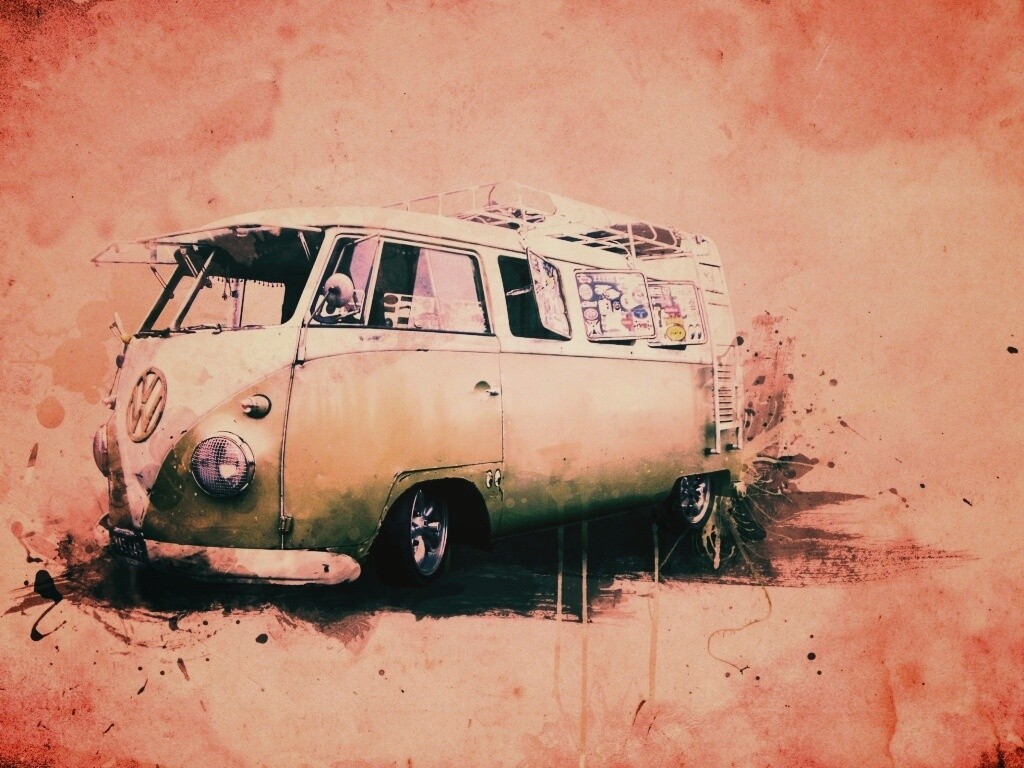 Фольксваген 56 года - лучший фургон для путешествий обои