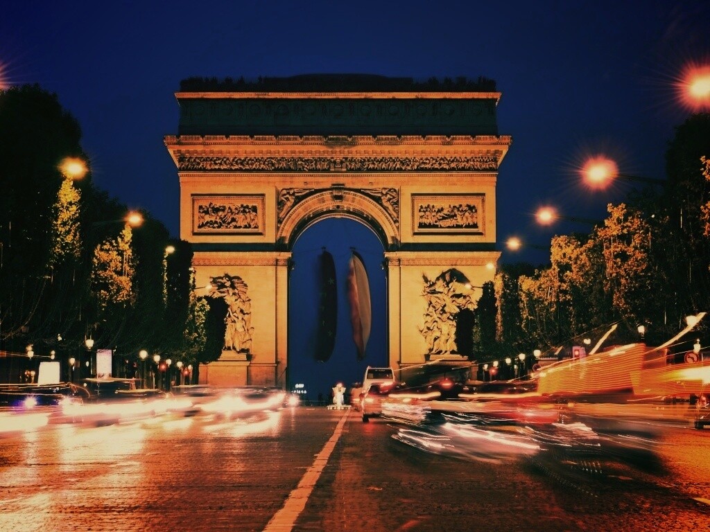 Арка на елисейских полях обои