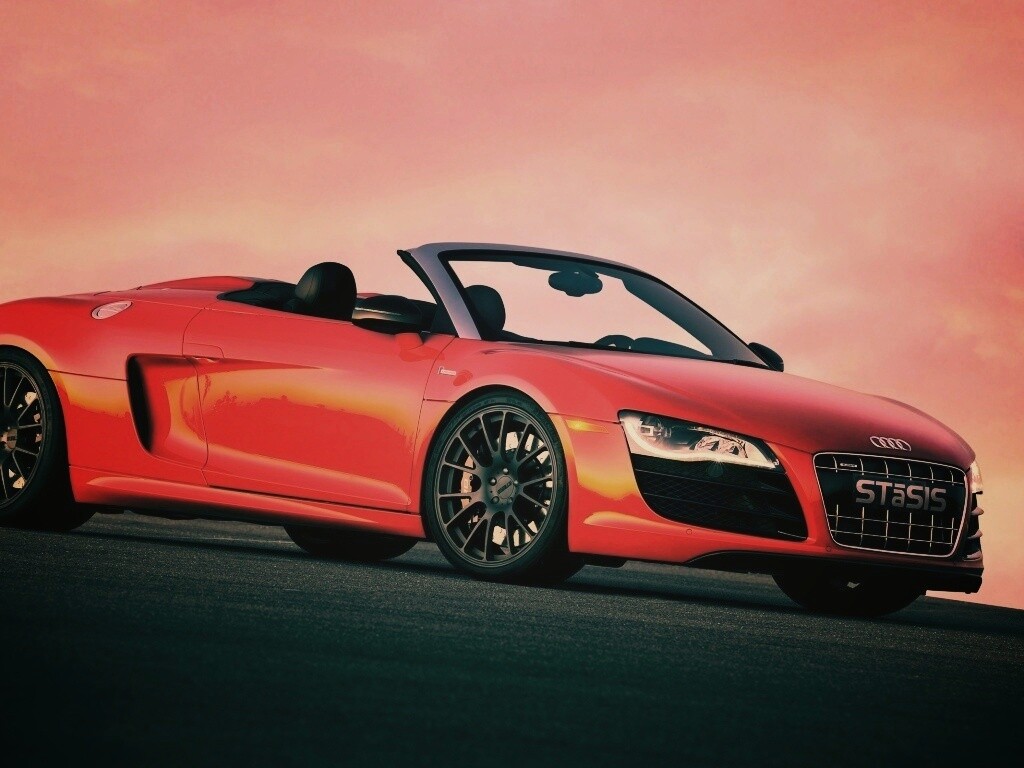 Красная Audi обои