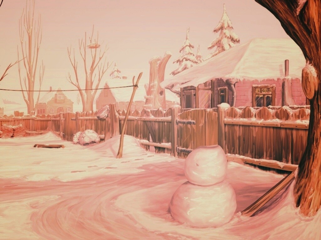 Снеговик обои