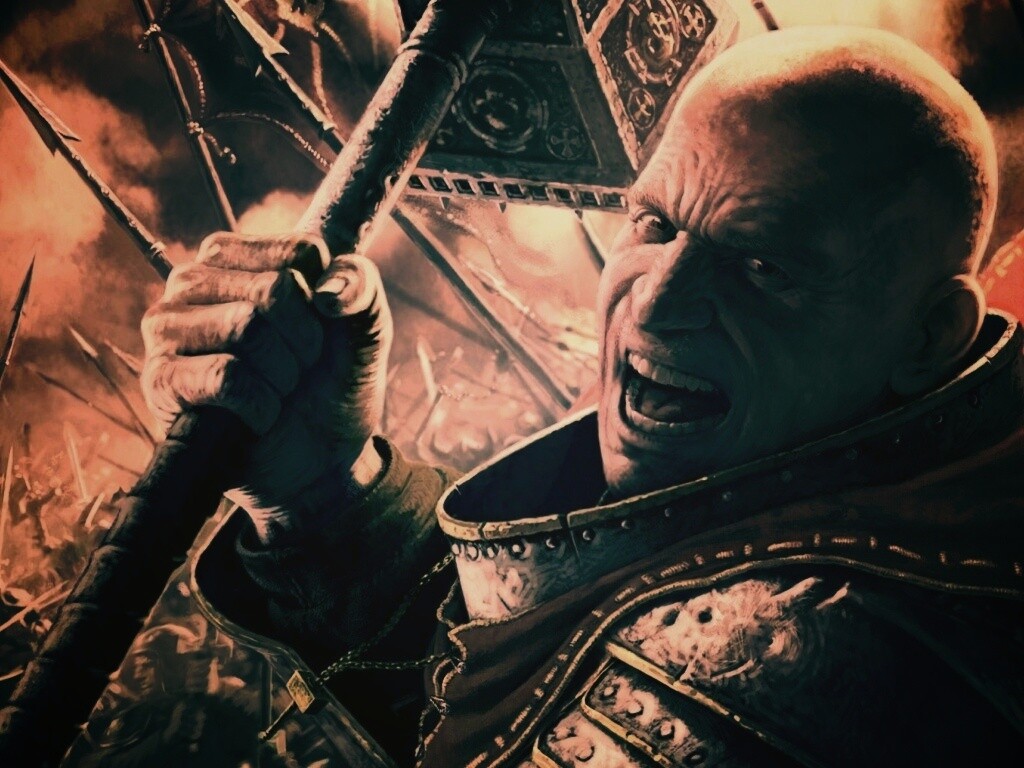 Воин с боевым молотом обои