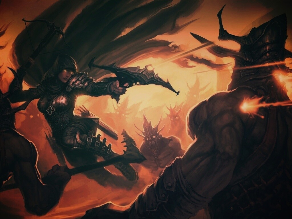 Охотник на демонов из Diablo 3 обои