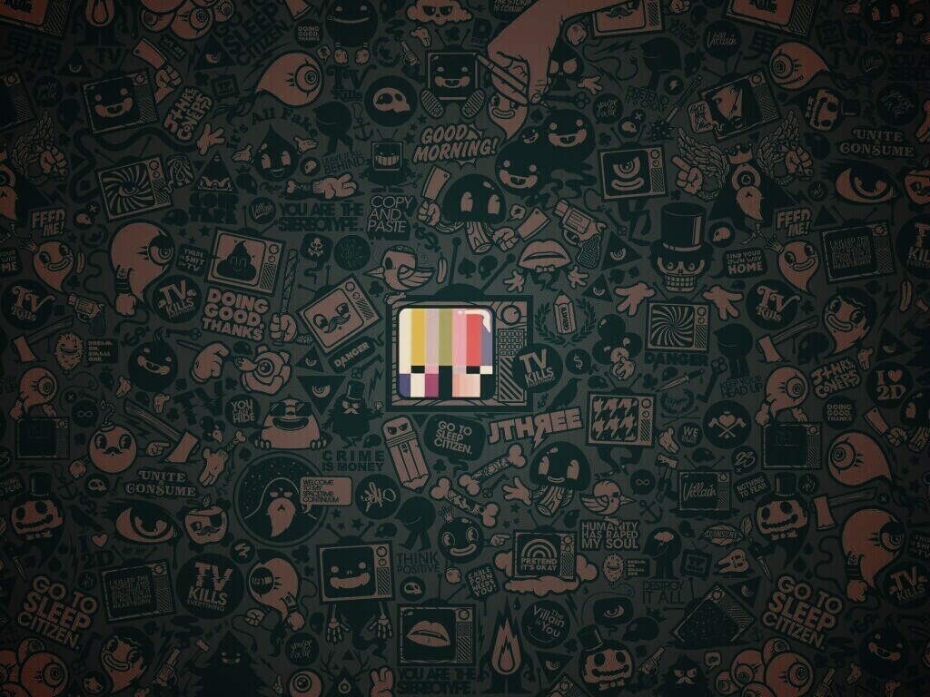 Телевидение убивает всё! обои