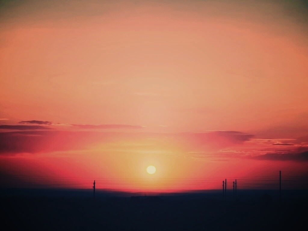 Сказочный закат обои