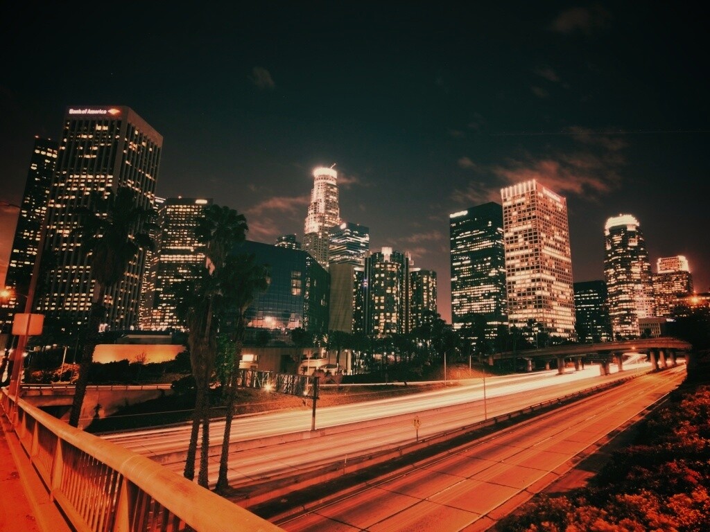 Ночной город обои