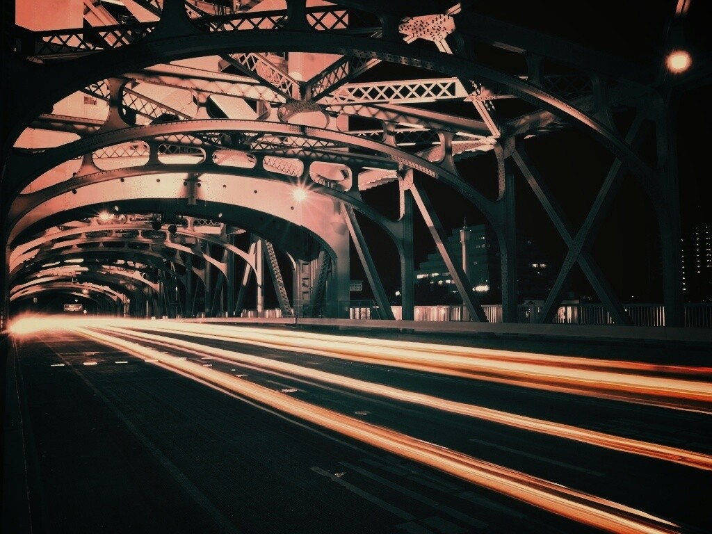 Городской мост в Сакраменто обои