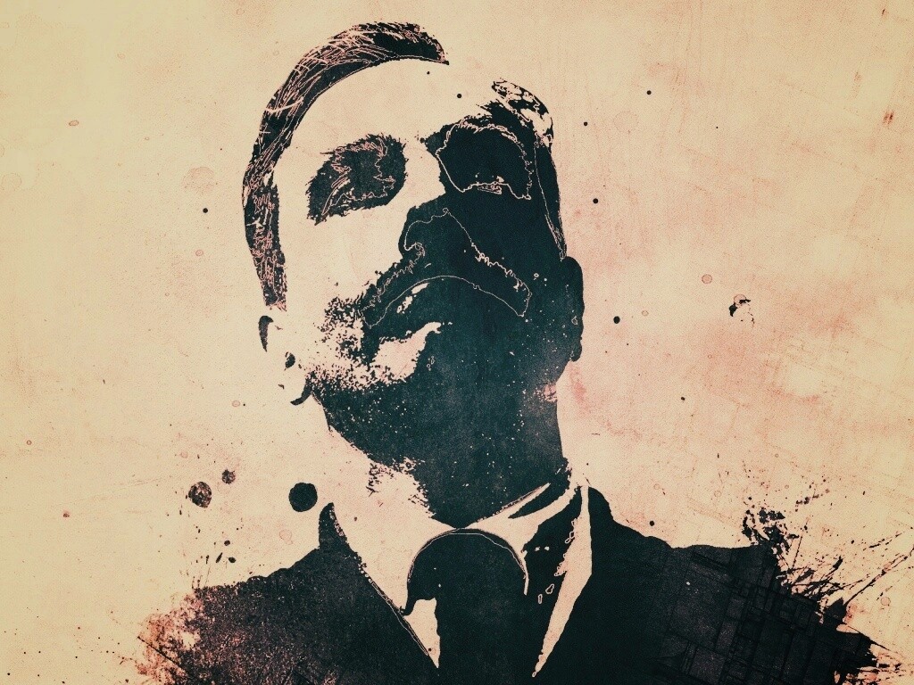 Мужчина в костюме обои