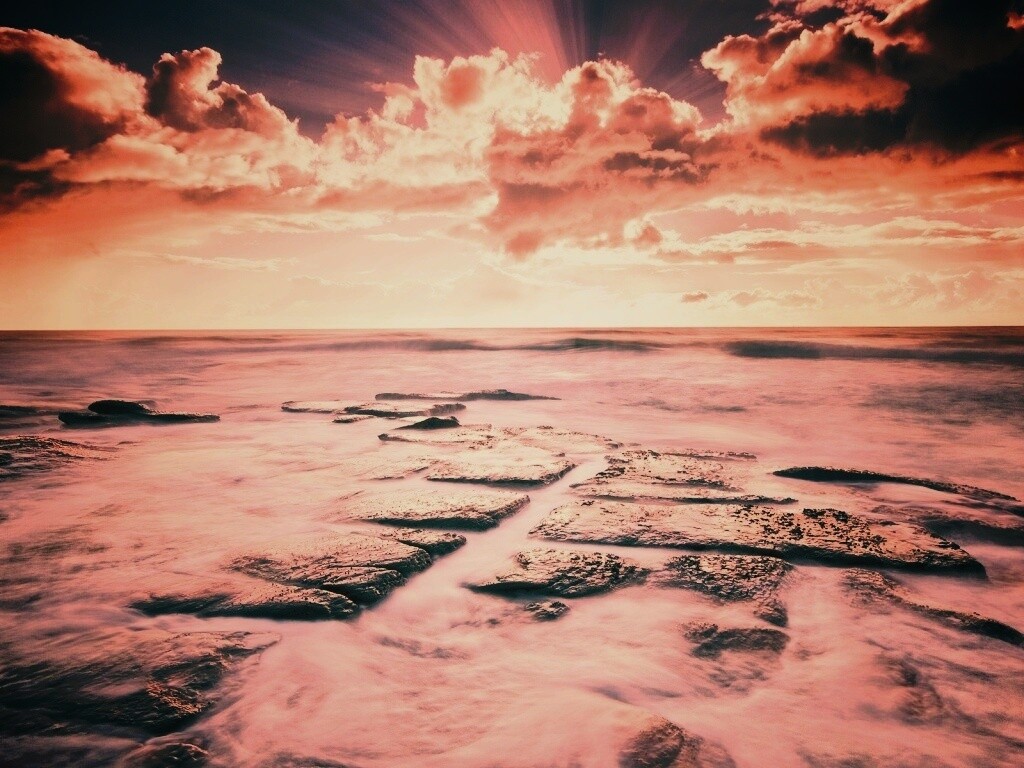 Море в HDR обои