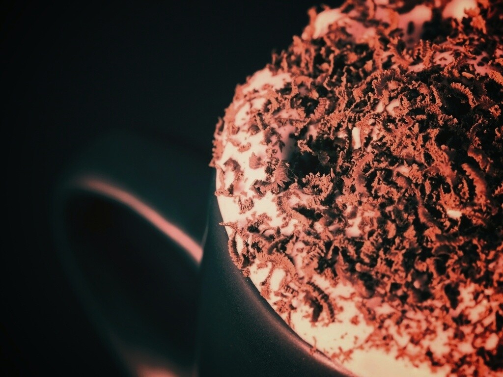 Кофе со сливками и шоколадом обои