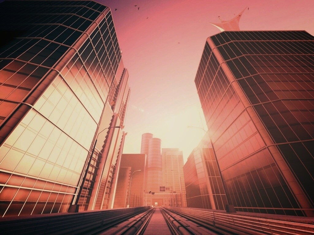 Улица из Mirrors Edge обои