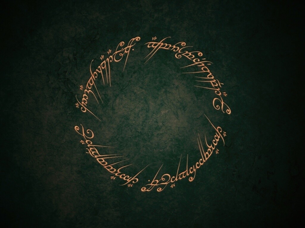 Кольцо всевластья - узор обои