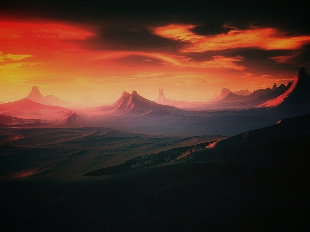 Инопланетный ландшафт обои