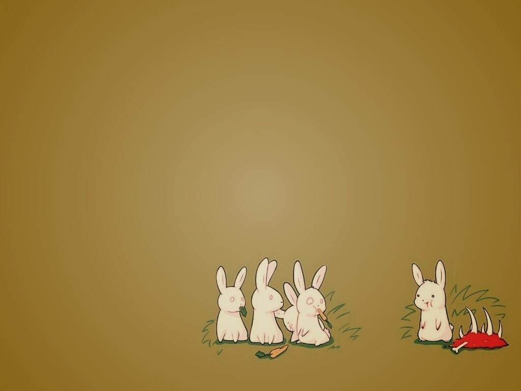 Заяц-каннибал обои