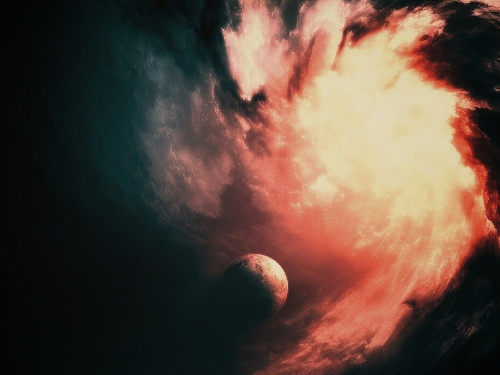 Космический вихрь обои