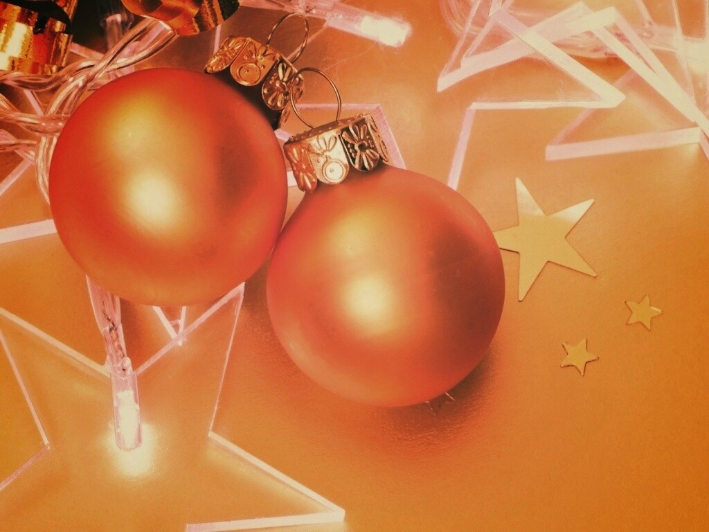 Елочные игрушки обои