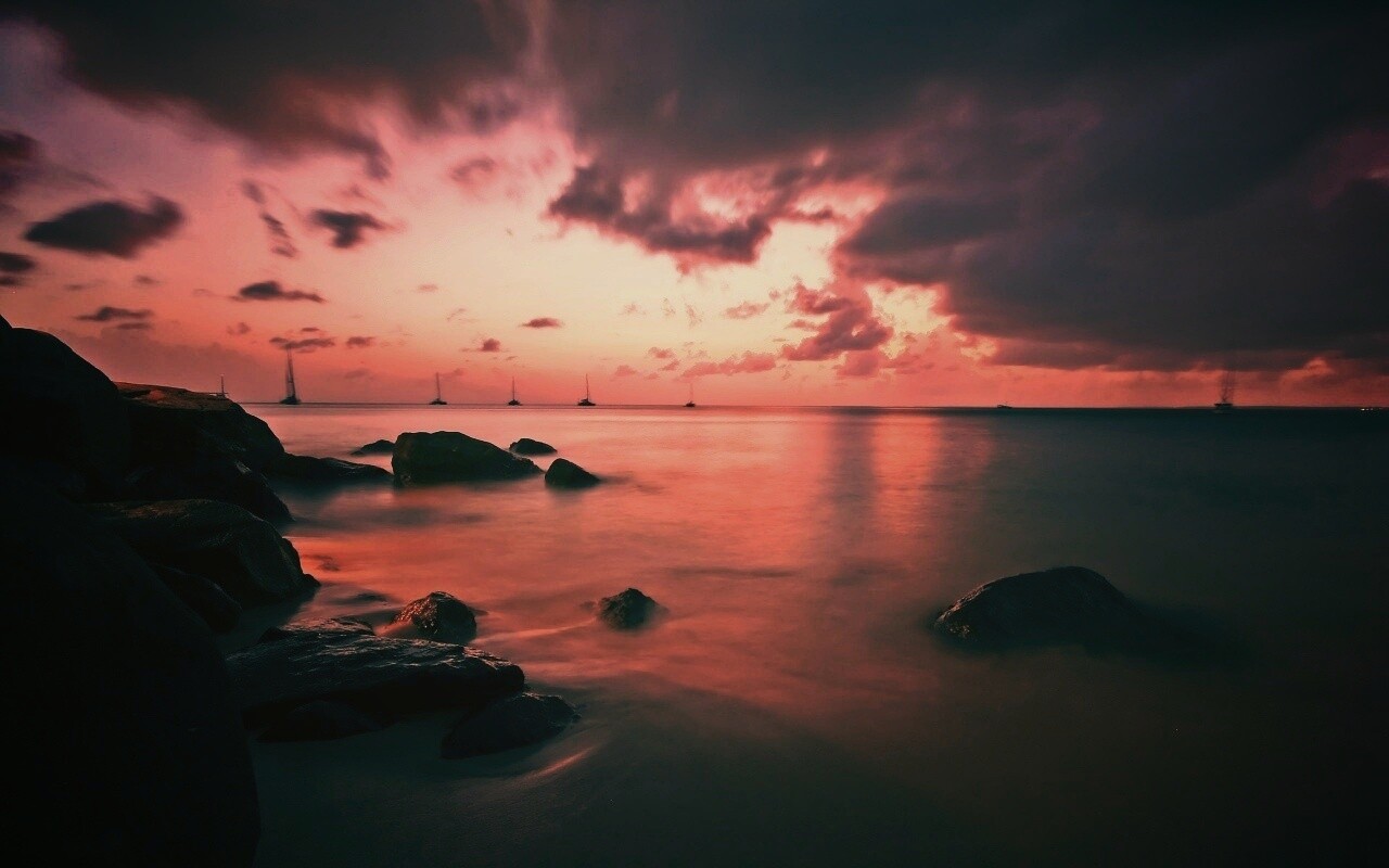 Кровавое море обои