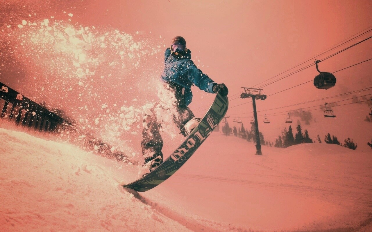 Сноубордист обои