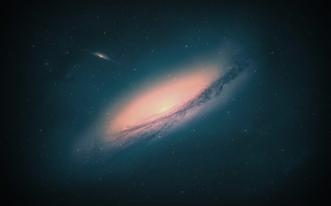 Вид на галактику обои
