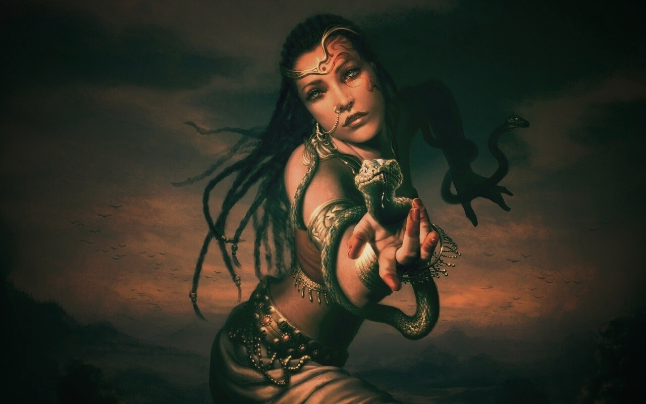 Приручательница змей обои