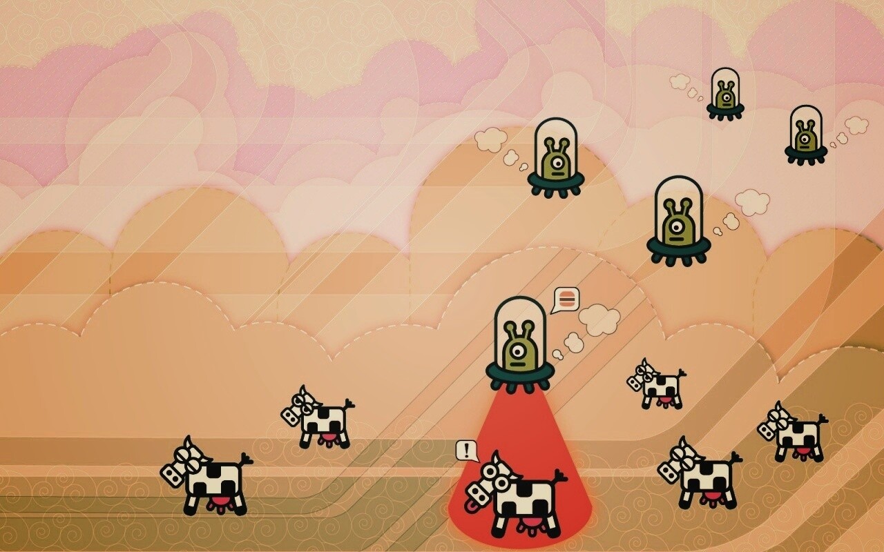 Пришельцы воруют коров обои