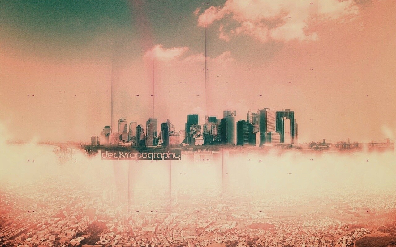 Летающий город обои