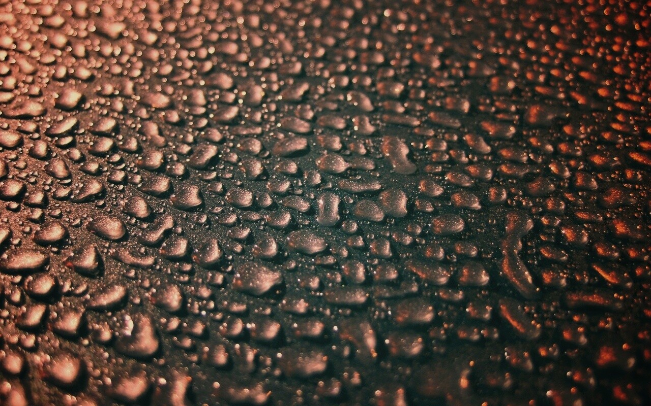 Вода собирается в капли обои