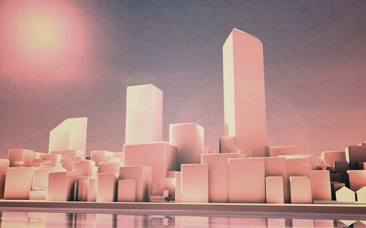 Картонный город обои