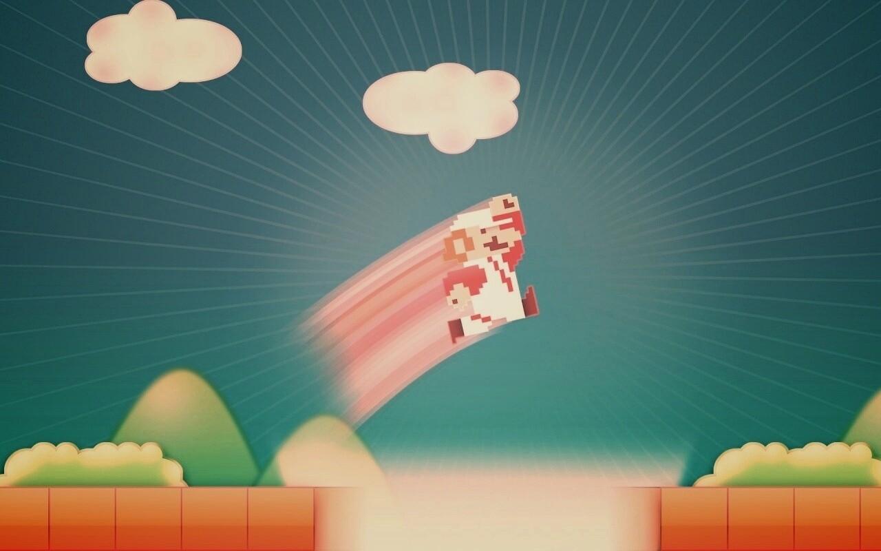 Прыжок Марио обои
