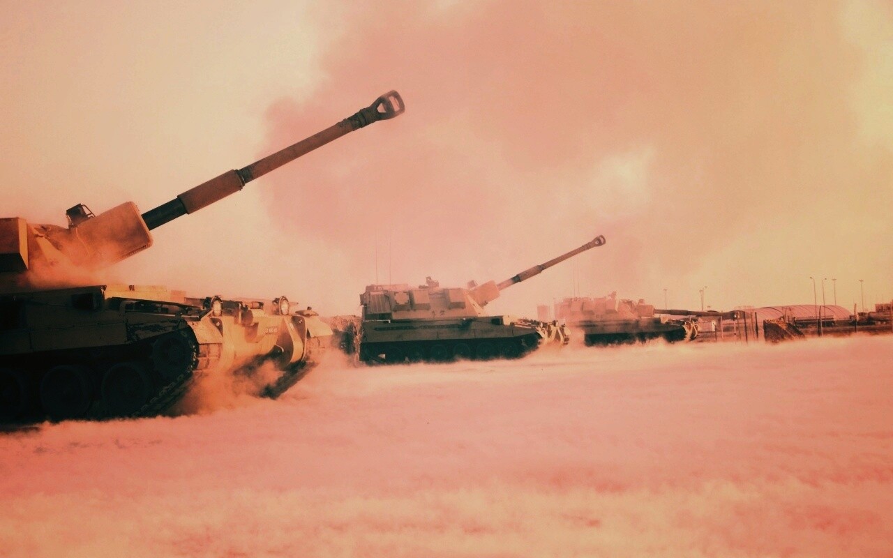 Британская самоходная артиллериская установка обои