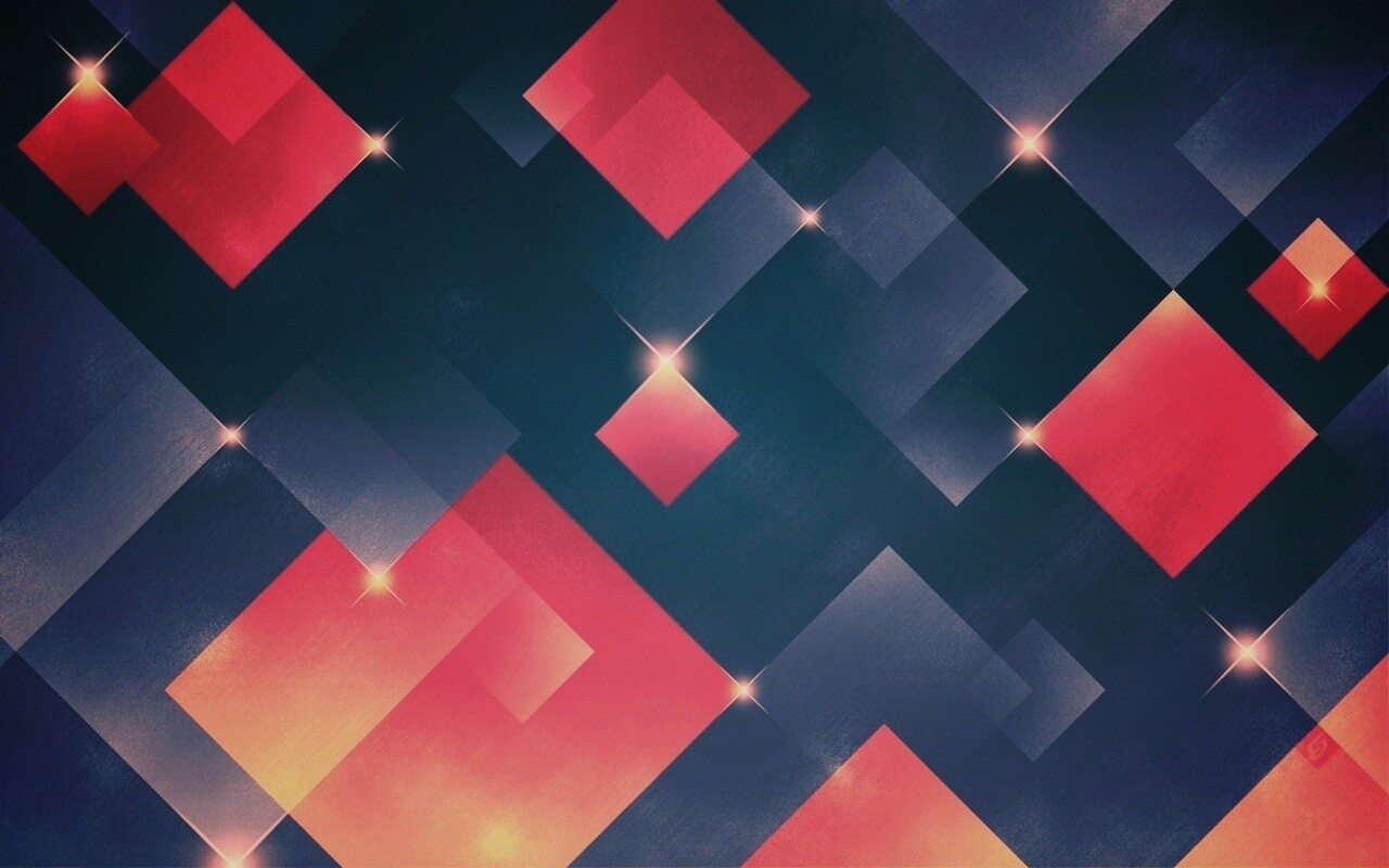Красные и синие ромбы обои