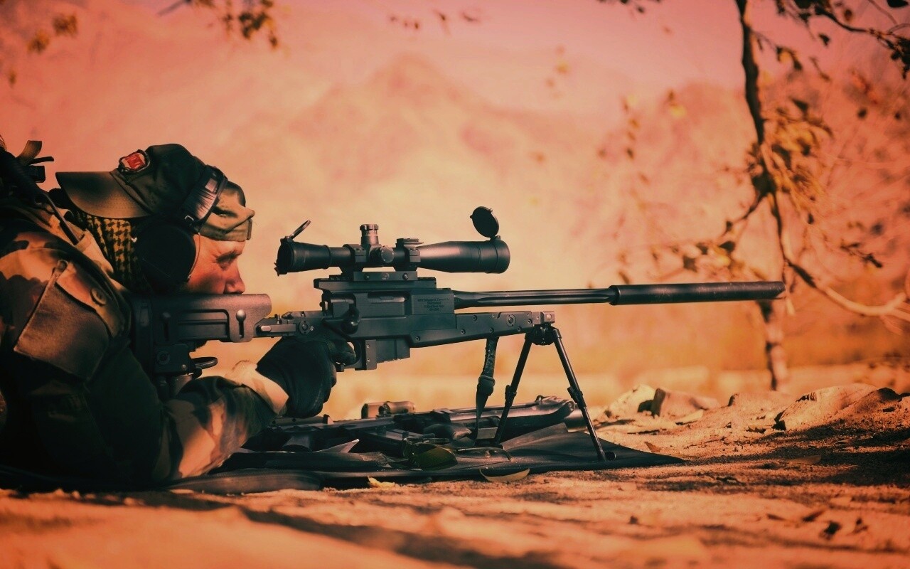 Стрелок в засаде обои