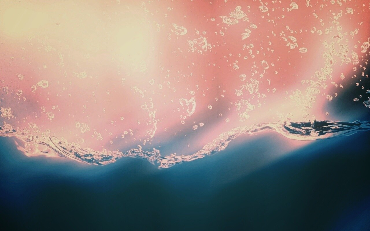 Пузырьки в воде обои