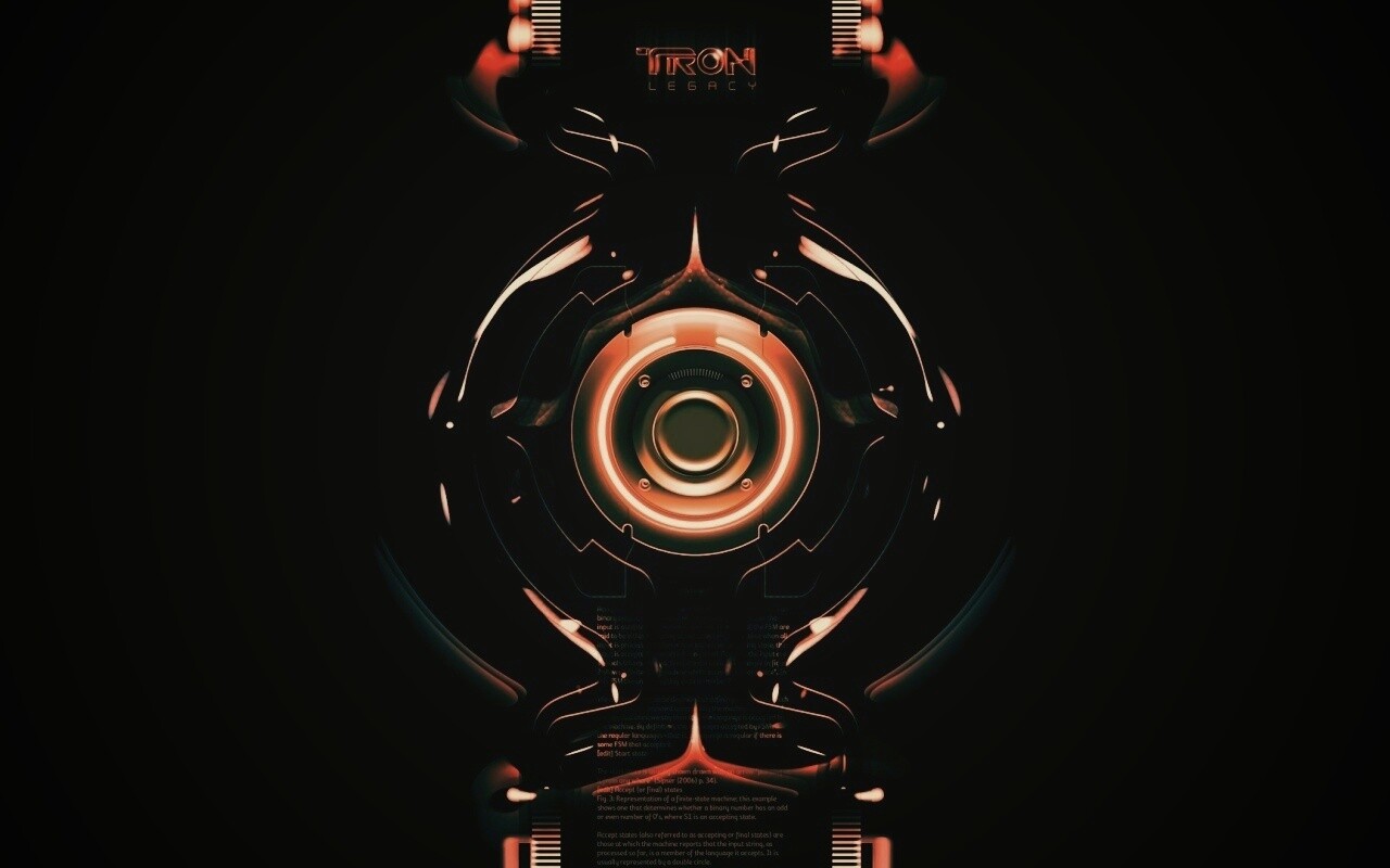 Tron Data Amber обои