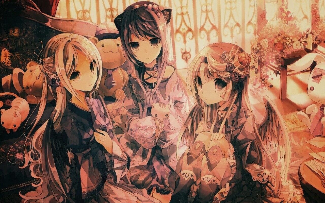 Три лоли обои