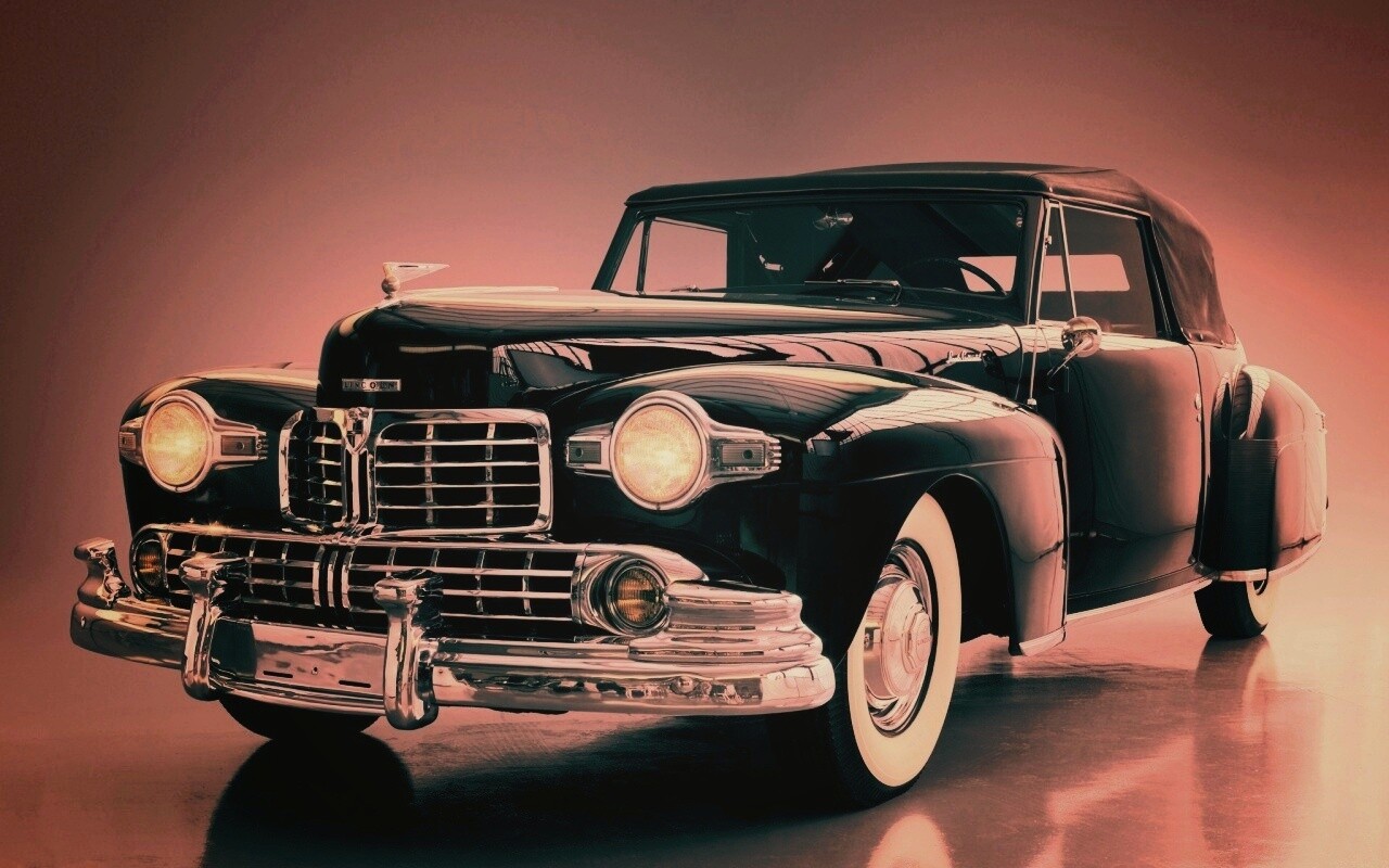 Черный ретро авто обои