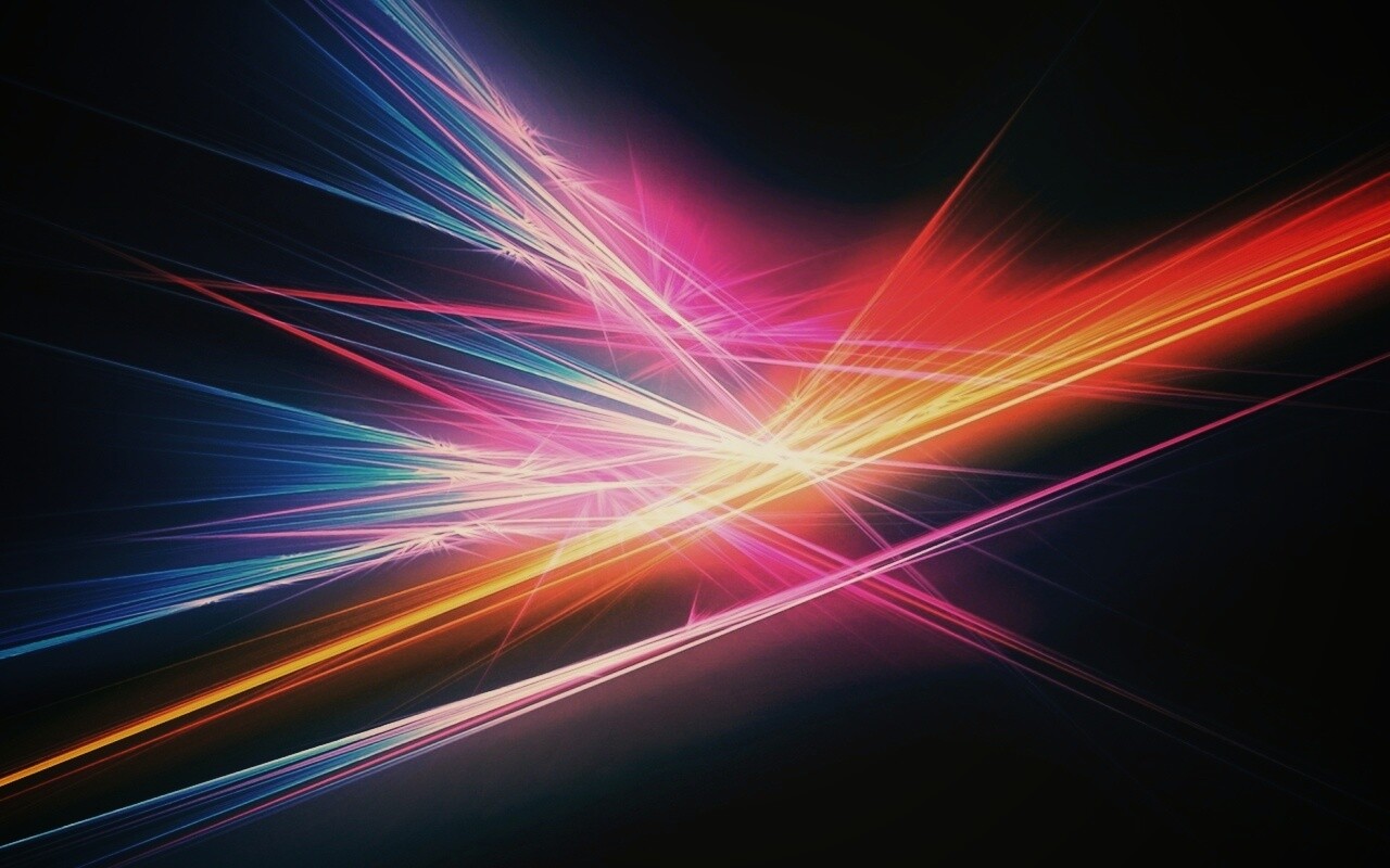 Разноцветные лучи обои