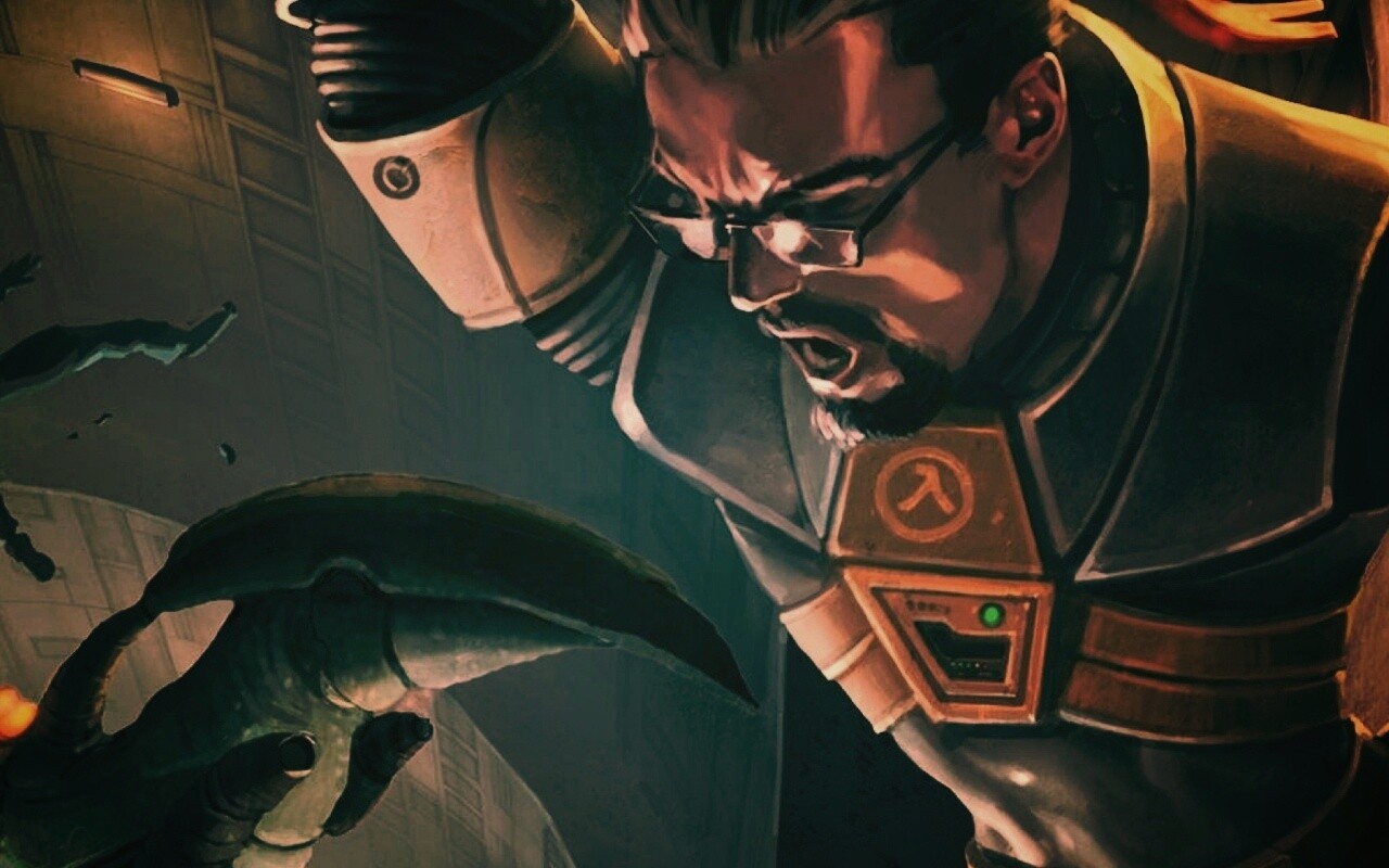 Рисованный Гордон Фримен обои