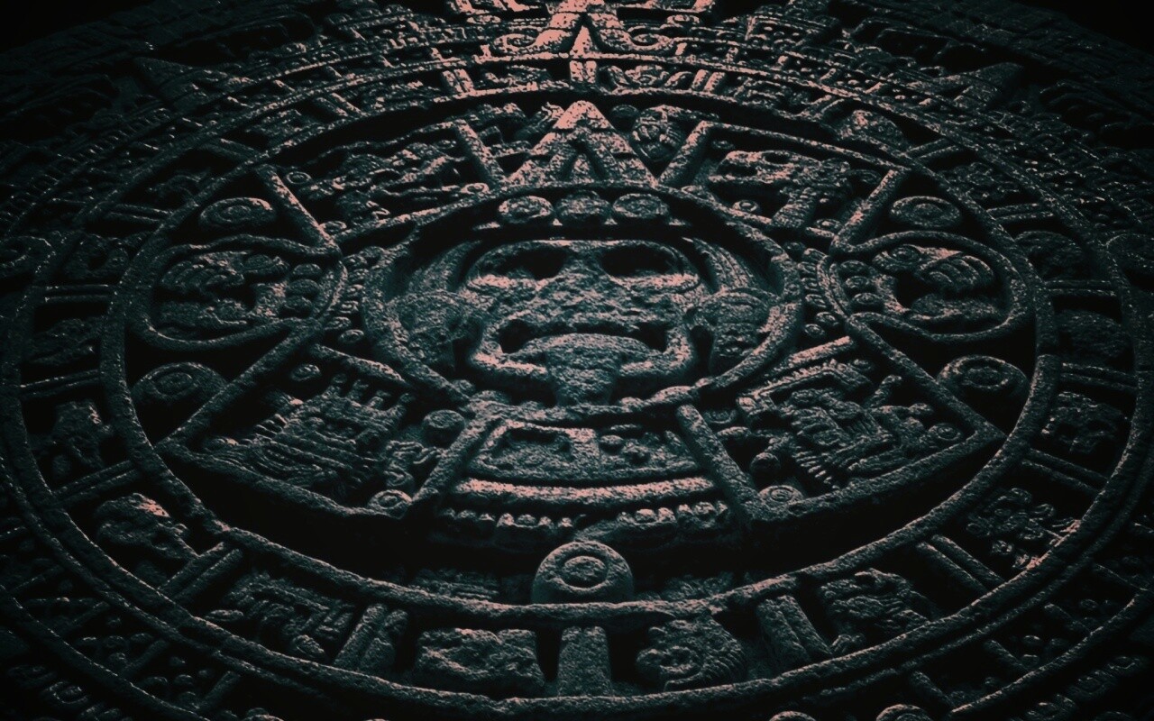 Индейские записи высеченные в камне обои