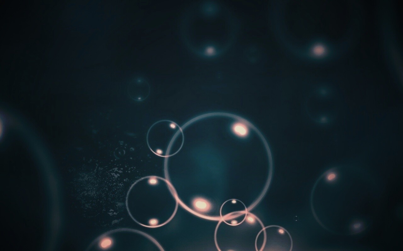 Пузыри в темной воде обои