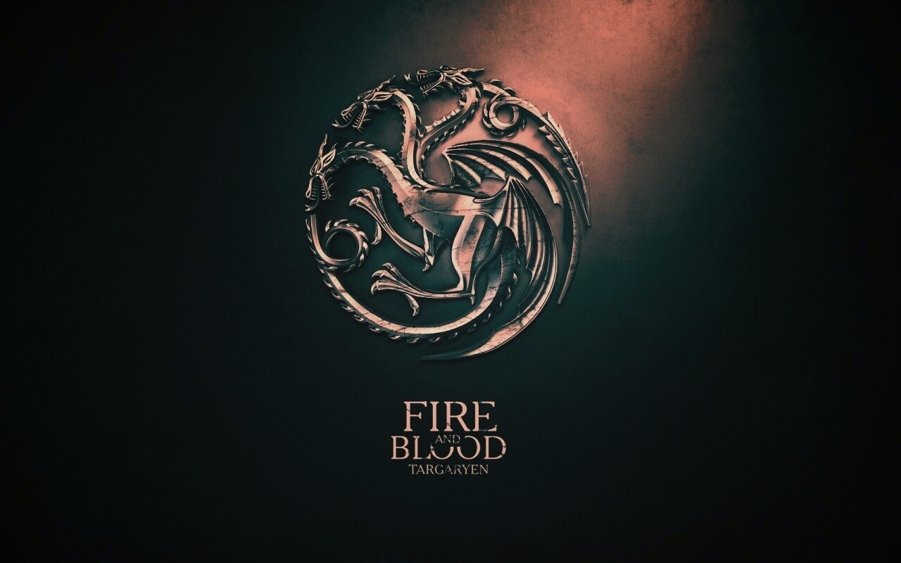 Металлический герб дома Таргариен обои